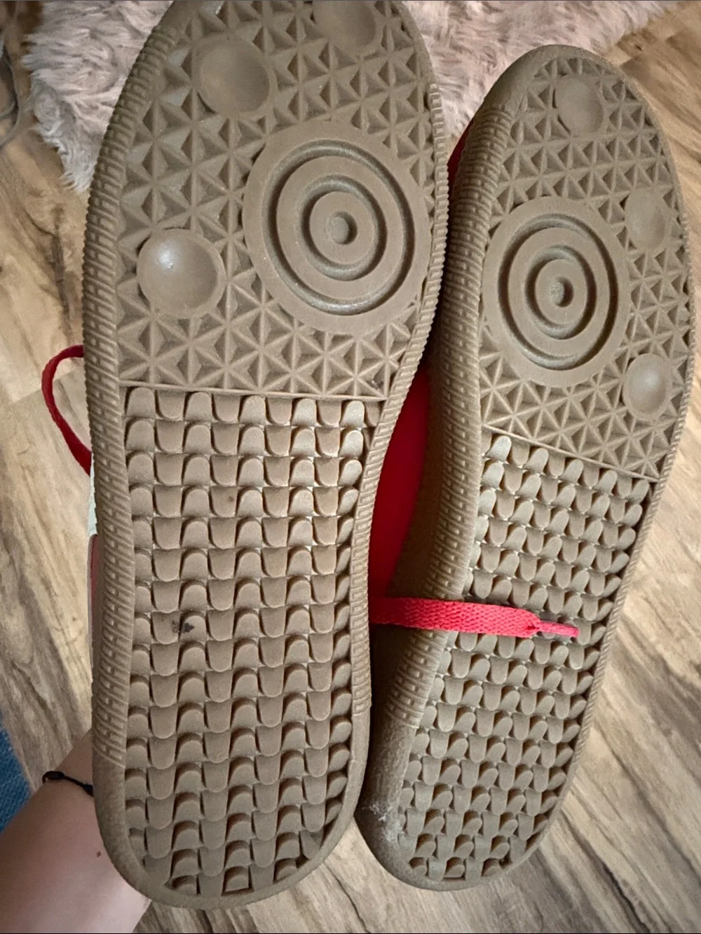 Dream Pairs Red Sneakers with White Accent